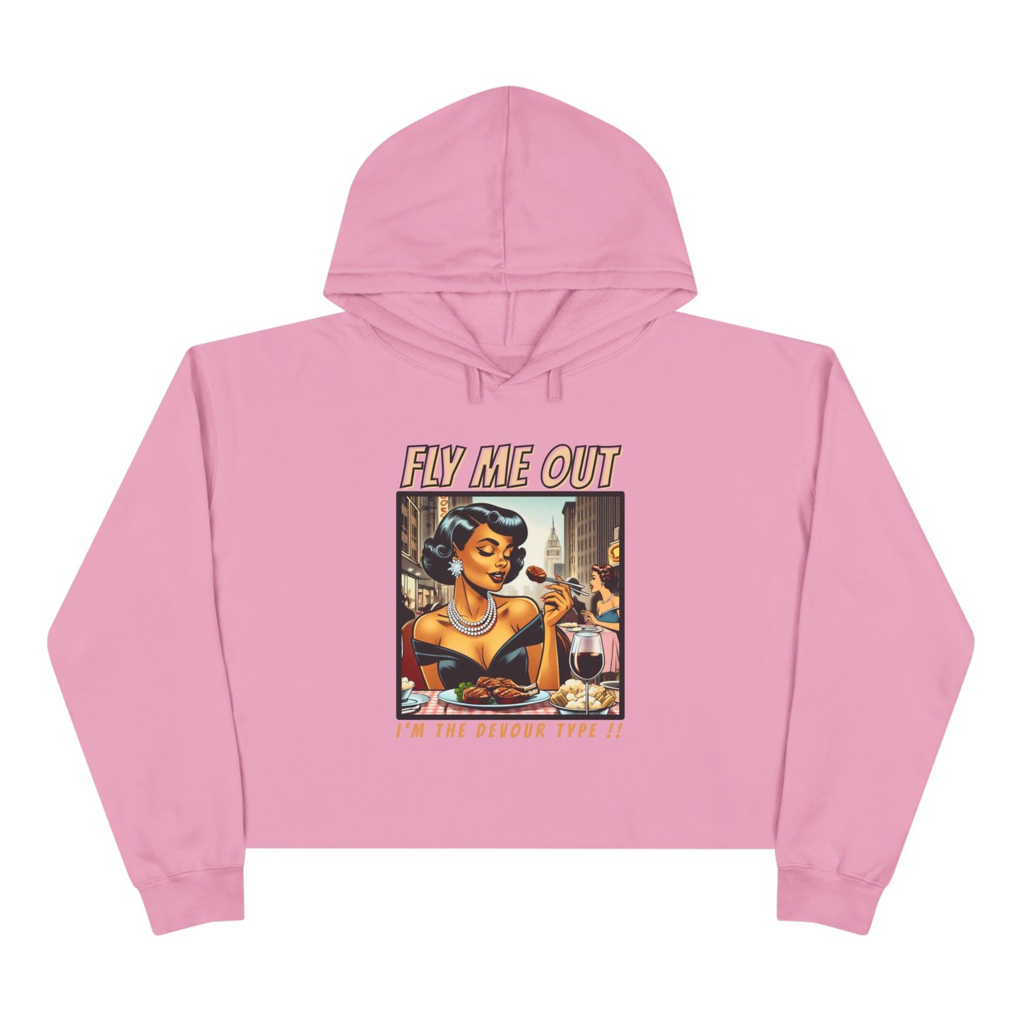 ‘FLY ME OUT’ CROP HOODIE (DEVOUR)