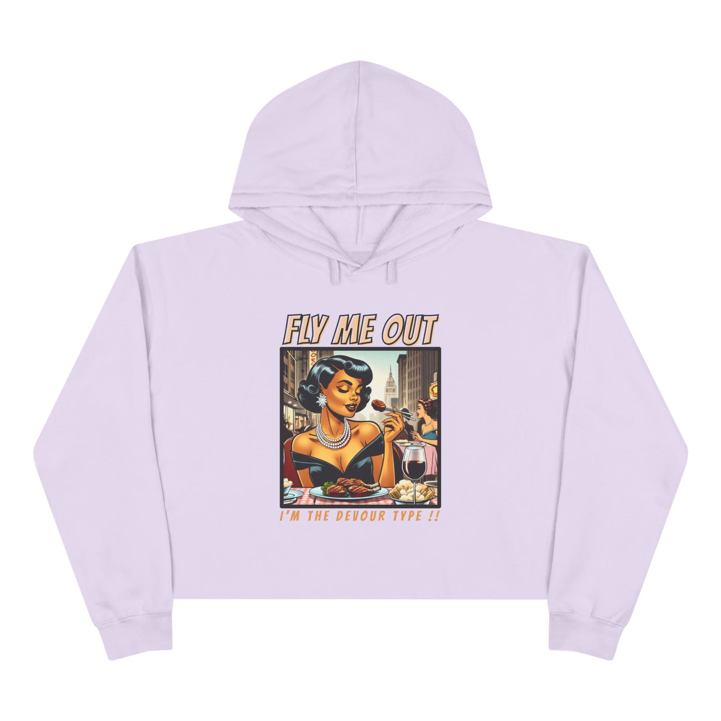 ‘FLY ME OUT’ CROP HOODIE (DEVOUR)