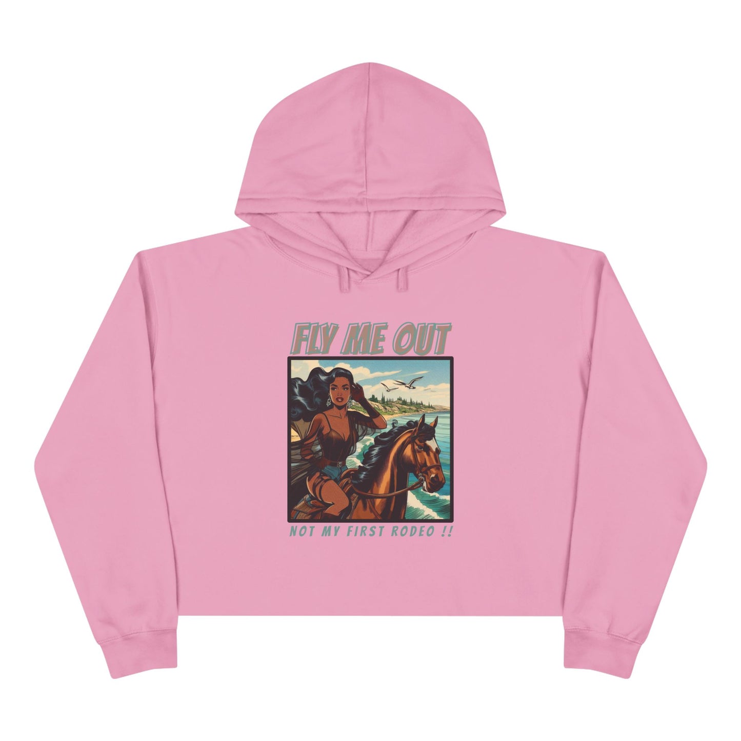 ‘FLY ME OUT’ CROP HOODIE (RODEO)