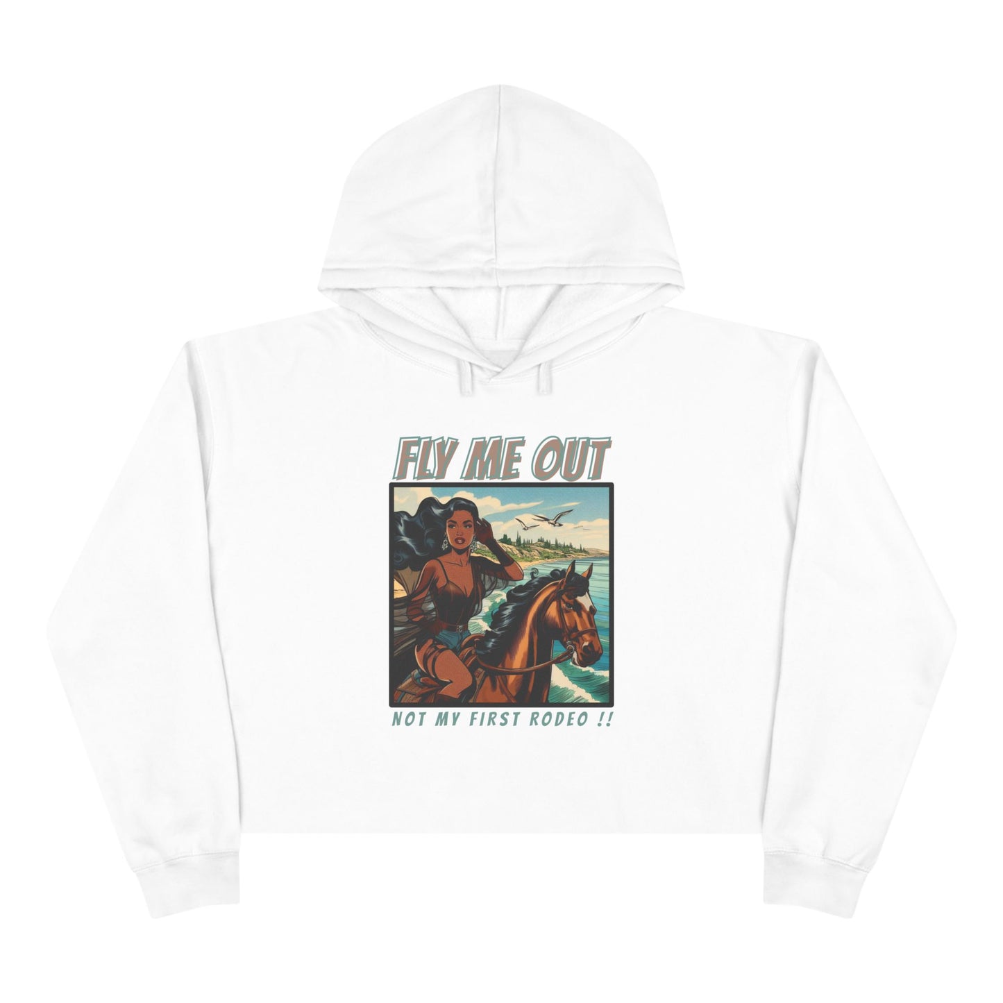 ‘FLY ME OUT’ CROP HOODIE (RODEO)