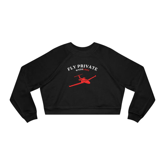 FLY PRIVATE WNDRLUST CROP TOP FLEECE