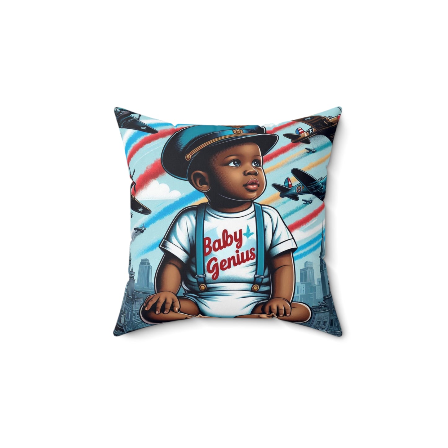 BABY GENIUS SQUARE PILLOW (BOYS)