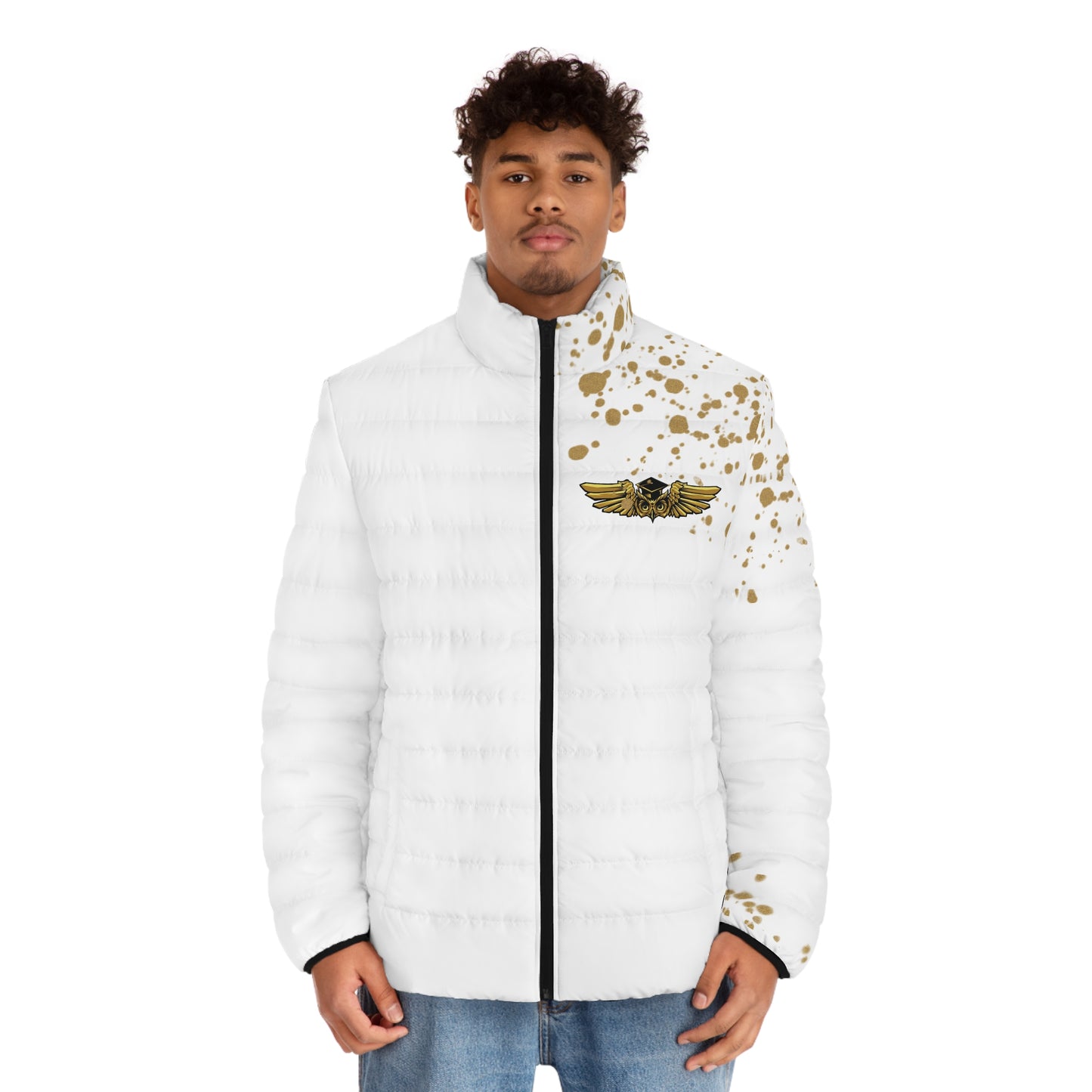 FLY AVIATOR PUFFER JACKET (WHITE)