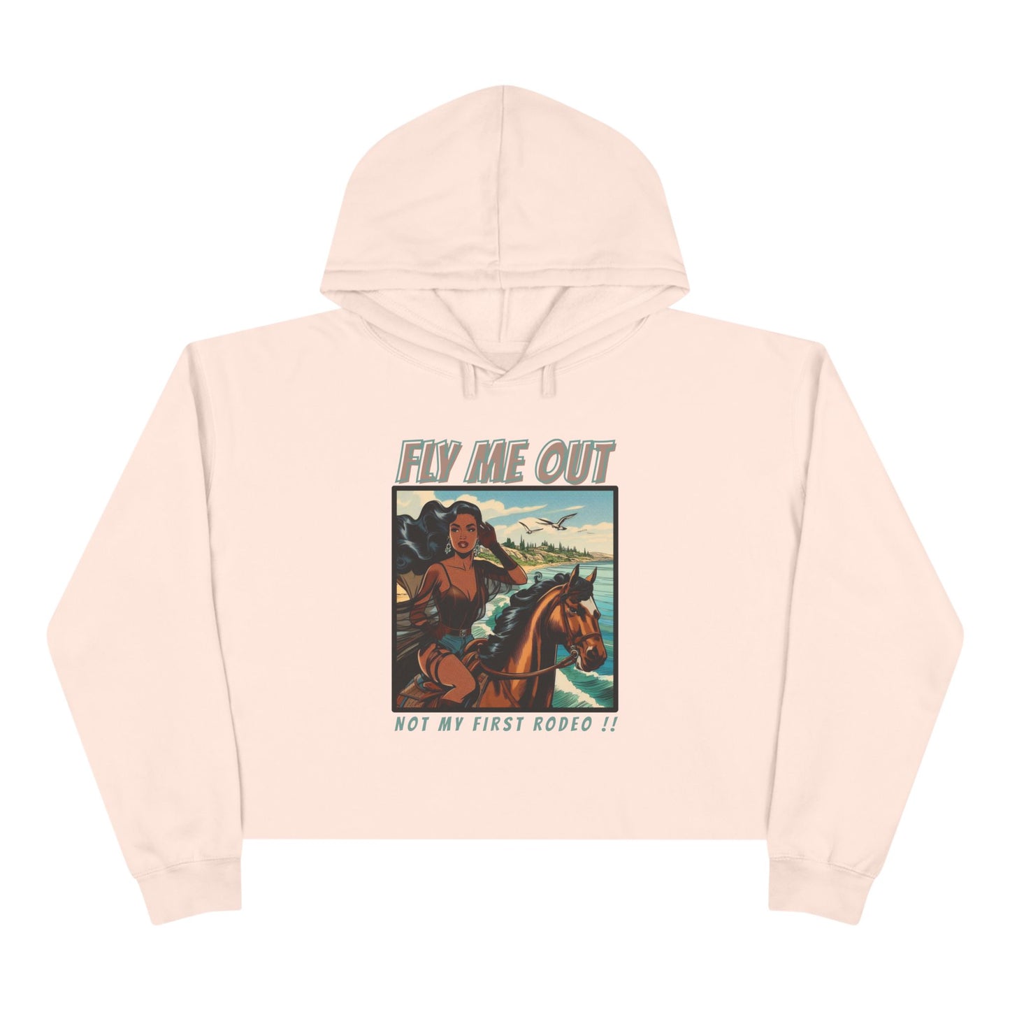 ‘FLY ME OUT’ CROP HOODIE (RODEO)