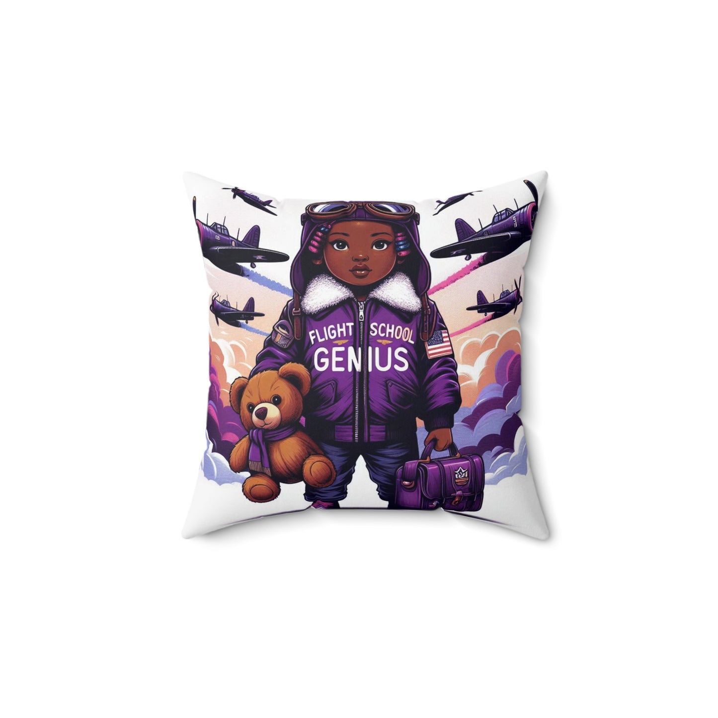 BABY GENIUS SQUARE PILLOW (GIRLS)