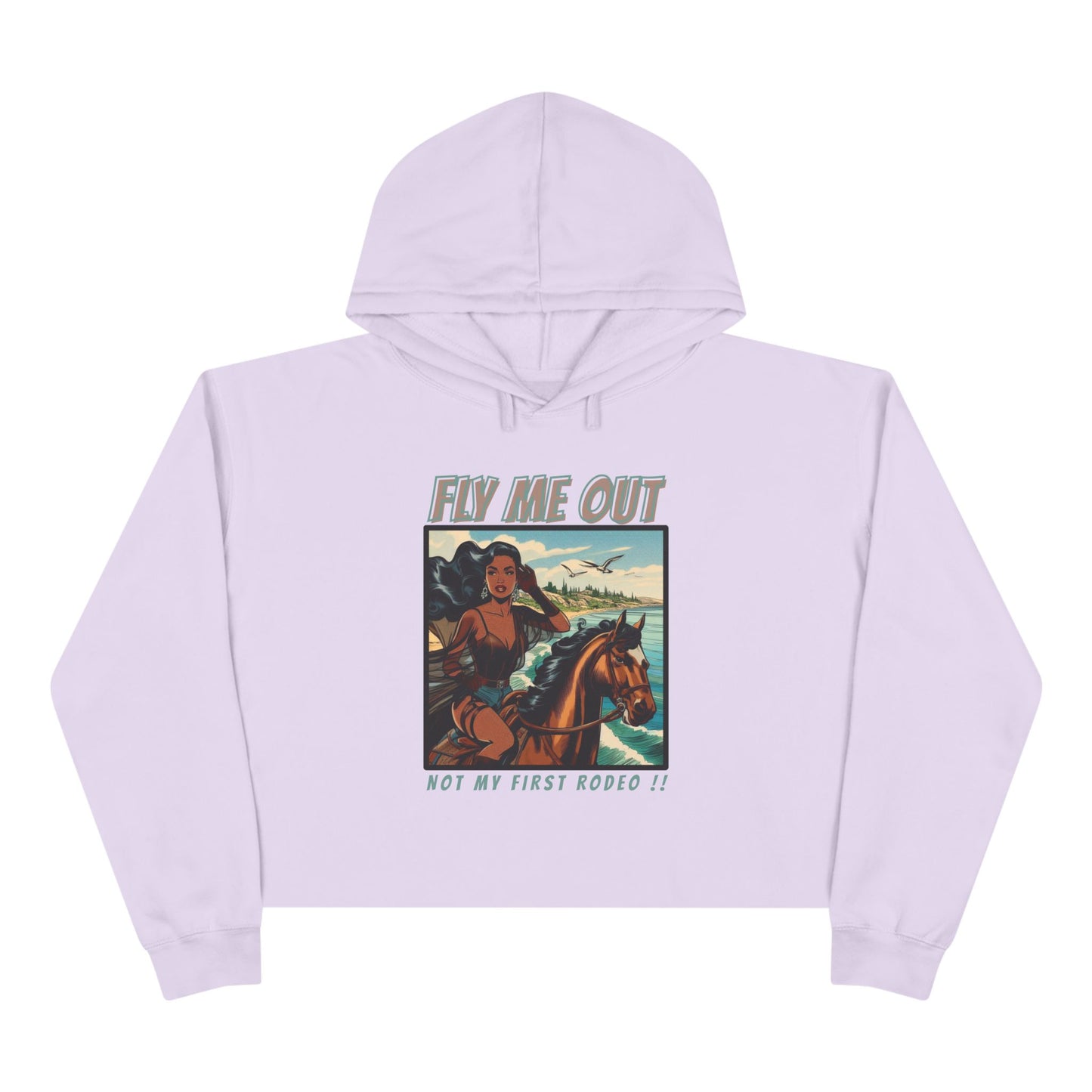 ‘FLY ME OUT’ CROP HOODIE (RODEO)