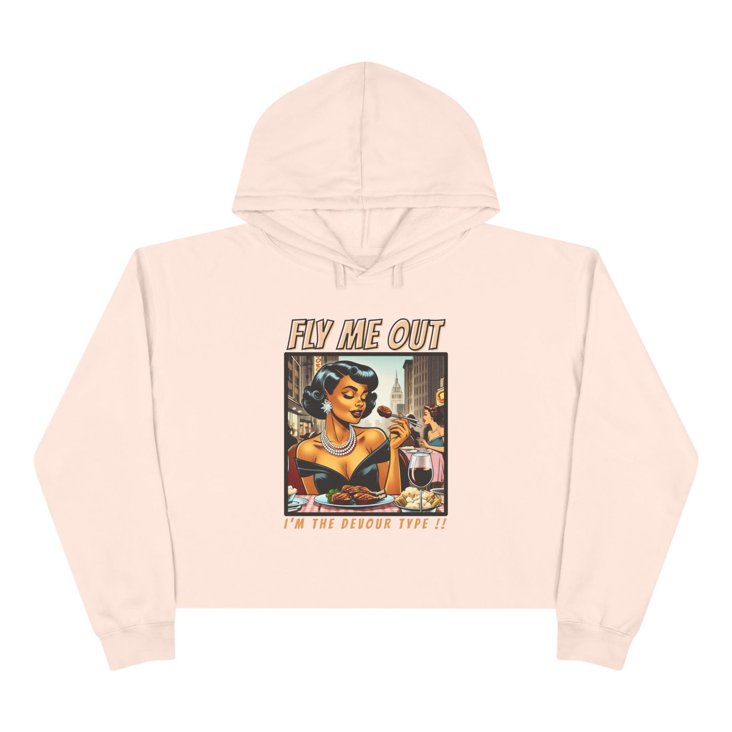 ‘FLY ME OUT’ CROP HOODIE (DEVOUR)