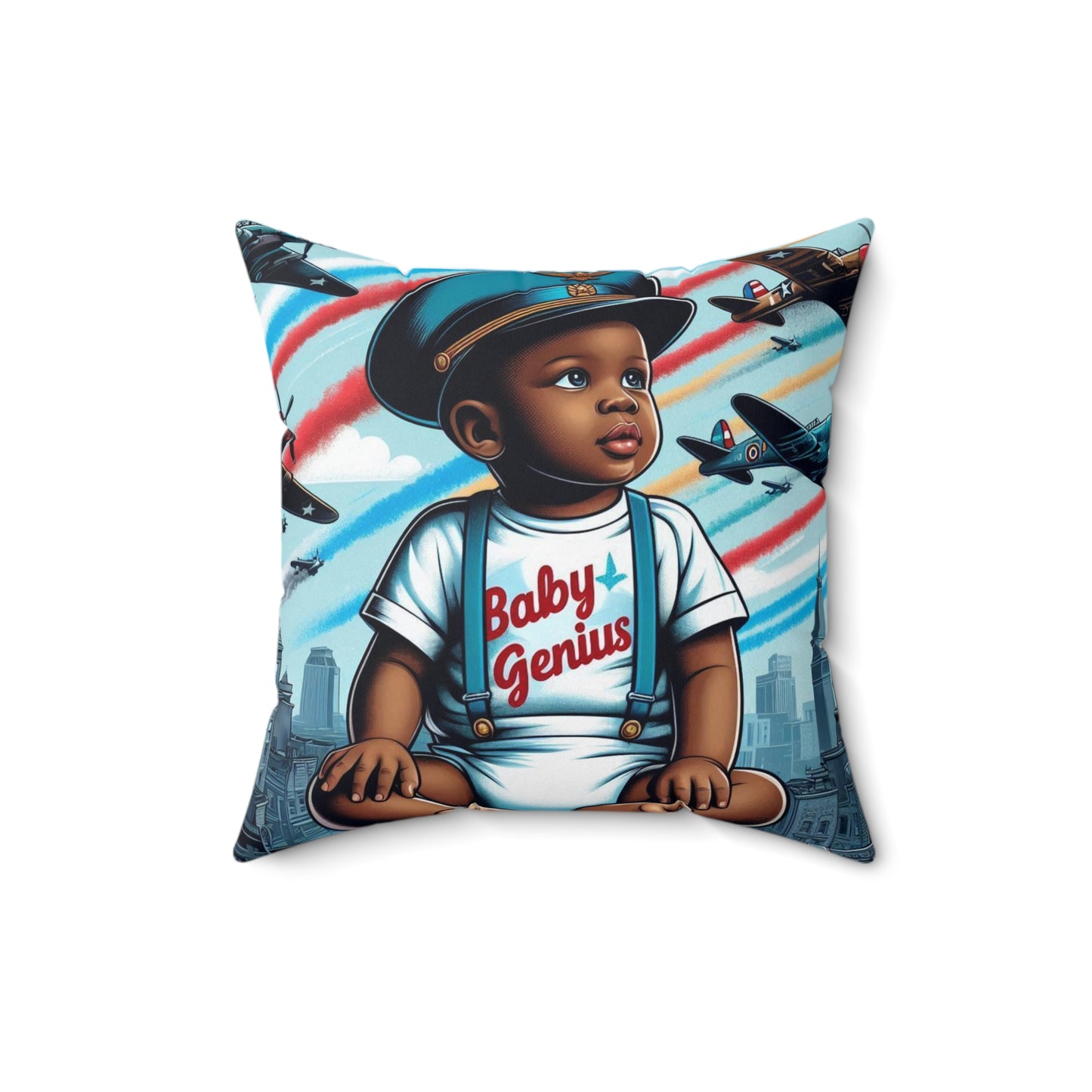 BABY GENIUS SQUARE PILLOW (BOYS)